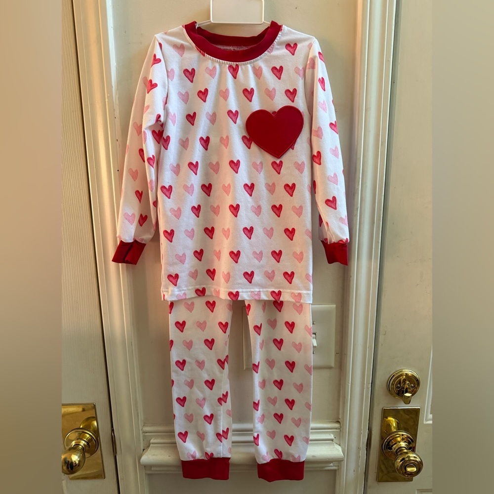 Busy Bee Smocks Valentines Pajama Set